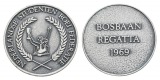 Medaille 1969 Niederlande Regatta, versilbert; Ø 30 mm, 13,6 g