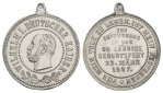 Wilhelm I., Medaille, unedel 1887; 6,62 g; Ø 27,35 mm