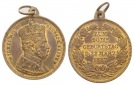 Wilhelm I., Bronzemedaille, 90.Geburtstag 1887; 6,56 g; Ø 27,...