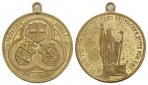 Fulda, Bonifatius, 1905, Bronzemedaille, vergoldet; 12,87 g; ...