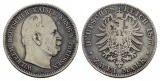 Linnartz KAISERREICH Preussen Wilhelm I. 2 Mark 1877 C Patina s