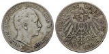 Linnartz KAISERREICH Preussen Wilhelm II. 5 Mark 1898 ss