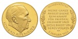 Linnartz Konrad Adenauer Goldmedaille 1966 PP- Gewicht: 8,0g/9...