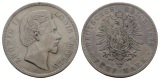 Linnartz KAISERREICH Bayern Ludwig II. 5 Mark 1875 D ss