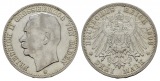 Linnartz KAISERREICH Baden Friedrich II. 3 Mark 1909 ss