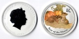 Australien  2 Dollar 2008   Lunar II Serie-Maus  FM-Frankfurt ...