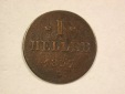 C07 Hessen Darmstadt 1 Heller 1837 in ss  Originalbilder