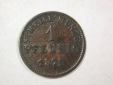 C07 Hessen Darmstadt 1 Pfennig 1871 in ss  Originalbilder