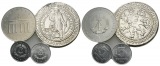 DDR, 20 Mark (1 Stück), 5 Pfennig (2 Stück); Medaille, unede...