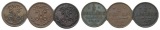 Russland, 3 Kleinmünzen (1912/1914/1897)