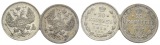 Russland, 2 Kleinmünzen (1913/1907)