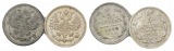 Russland, 2 Kleinmünzen (1899/1889)
