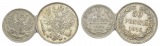 Russland, 2 Kleinmünzen (1889/1916)