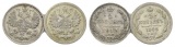 Russland, 2 Kleinmünzen (1912/1905)
