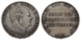 Linnartz Preussen Wilhelm II. Ausbeutetaler 1860 ss-vz