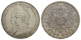 Linnartz KAISERREICH Preussen Wilhelm II. 5 Mark 1901 200 Jahr...