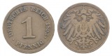 Kaiserreich, 1 Pfennig 1893 E