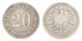 Kaiserreich, 20 Pfennig 1875 D