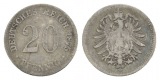 Kaiserreich, 20 Pfennig 1875 G