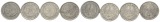Weimarer Republik, 50 Pfennig (4 Kleinmünzen)