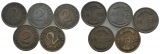 Weimarer Republik, 2 Pfennig (5 Kleinmünzen)