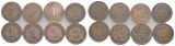 Kaiserreich, 1 Pfennig (8 Kleinmünzen)