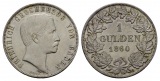 Linnartz Baden Friedrich 1 Gulden 1860 vz
