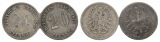 Kaiserreich, 20 Pfennig (2 Kleinmünzen)