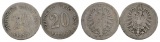 Kaiserreich, 20 Pfennig (2 Kleinmünzen)