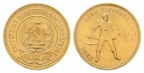 Linnartz Russland 10 Rubel 1980 Tscherwonez Gewicht: 8,6g/900er