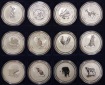 Australien  12x 2 Dollar  Lunar I Satz 1999-2010  FM-Frankfurt...