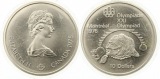 782 Kanada 10 Dollar Olympiade 1975 Silber 44,9 g. Fein Stempe...