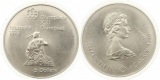 789 Kanada 5  Dollar Olympiade 1974 Silber 22,4 g. Fein Stempe...