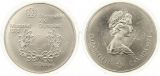 791 Kanada 5  Dollar Olympiade 1974 Silber 22,4 g. Fein Stempe...
