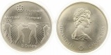 795 Kanada 5  Dollar Olympiade 1976 Silber 22,4 g. Fein Stempe...