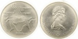 797 Kanada 5  Dollar Olympiade 1976 Silber 22,4 g. Fein Stempe...