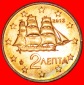 * SCHIFF: GRIECHENLAND ★ 2 EURO CENTS 2013 uSTG STEMPELGLANZ...