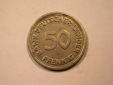 C09 BRD  50 Pfennig BDL 1949 J in ss/ss+ Orginalbilder