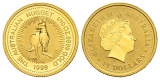 3,11 g Feingold. Sondermünze 100 Jahre Perth Mint. Känguru