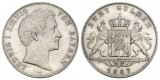 Bayern, 2 Gulden 1847, bearbeitet