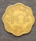 Ceylon 10 Cents 1944  #354