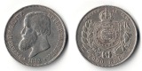 Brasilien  2000 Reis  1888    Petrus II. 1831-1889  FM-Frankfu...