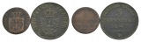 Altdeutschland  2 Kleinmünzen 1824/ 1847