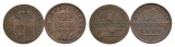 Altdeutschland 2 Kleinmünzen 1842 / 1868