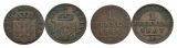 Altdeutschland 2 Kleinmünzen 1842 / 1867