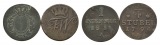 Altdeutschland 2 Kleinmünzen 1811 / 1799