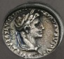 Denar des Augustus - Replik aus 925er Feinsilber, Ø 18 mm