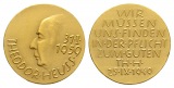 Linnartz Theodor Heuss Goldmedaille 1959 stgl Gewicht: 14,09g/...