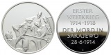Linnartz 1. Weltkrieg Silbermedaille o.J. Attentat von Sarajev...