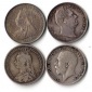 Grossbritannien 4x 6 Pence   Victoria 1890/1899 -Georg 1835/19...